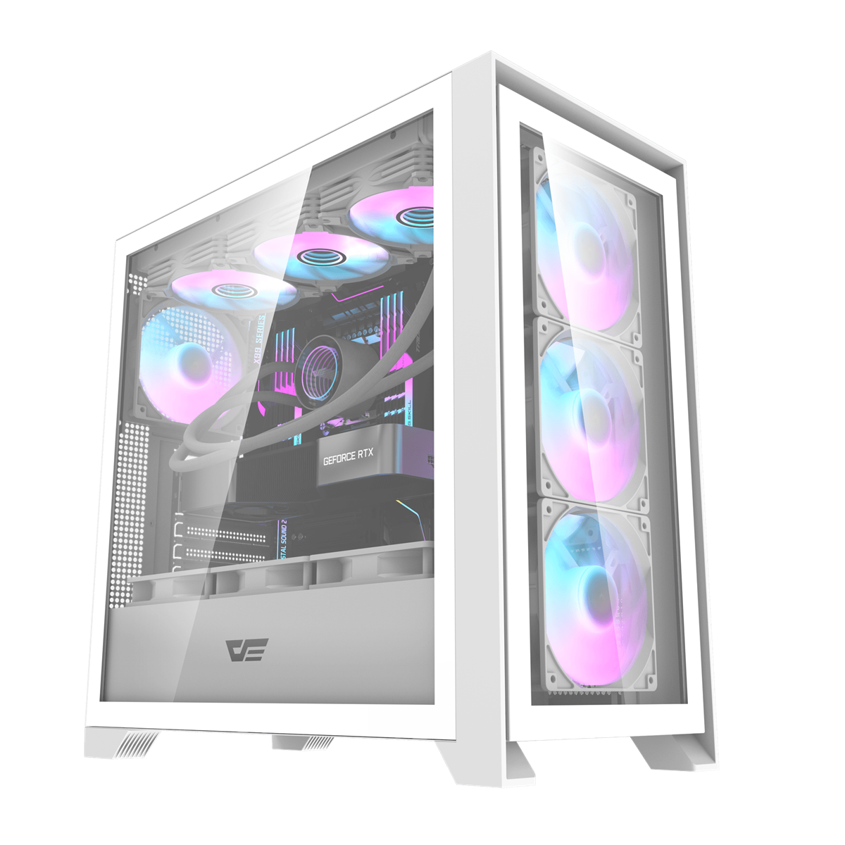 Darkflash DRX90 Magnetic Detachable Tempered Glass ATX/M-ATX/Mini-ITX Gaming PC Case 