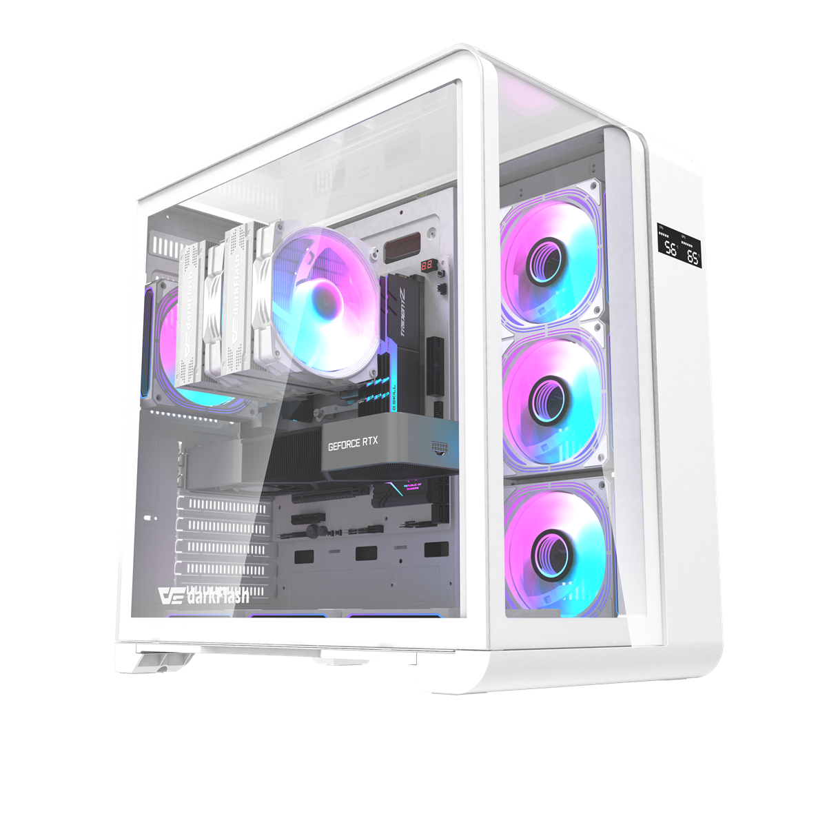 Darkflash L280 ATX/M-ATX/ITX Triple Curve Glass Gaming PC Case