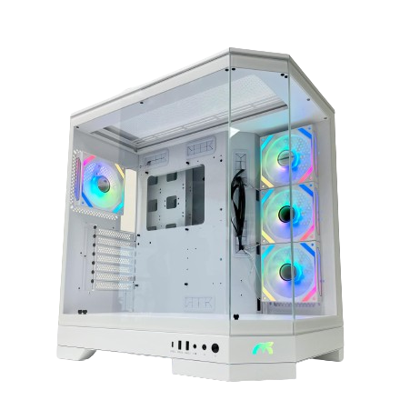 Tortox Prism Triple Glass Panel ATX/M-ATX Gaming PC Case